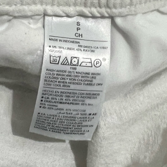 Women’s White Linen Pants - Picture 3 of 6